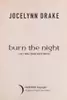 Burn the night