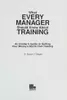 What Every Manager Should Know about Training