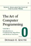 The Art of Computer Programming, Volume 4, Fascicle 0: Introduction to Combinatorial Algorithms and Boolean Functions