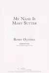My name is Mary Sutter