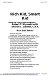 Rich Dad's Rich Kid, Smart Kid: Giving Your Children a Financial Headstart