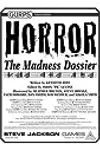 GURPS Horror - The Madness Dossier