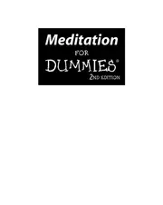 Meditation For Dummies®
