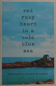 Red ruby heart in a cold blue sea