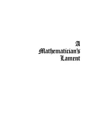 A Mathematician's Lament