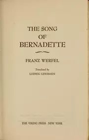 The Song of Bernadette