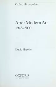 After Modern Art, 1945-2000