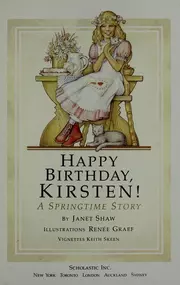 Happy Birthday, Kirsten!: A Springtime Story