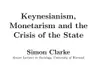 Keynesianism, Monetarism, and the Crisis of the State