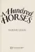 A hundred horses
