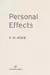 Personal effects